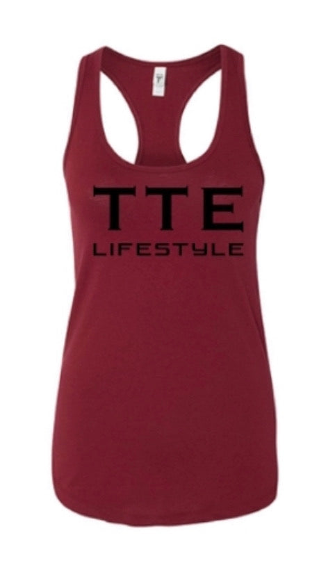 Maroon Ladies Branded Tank