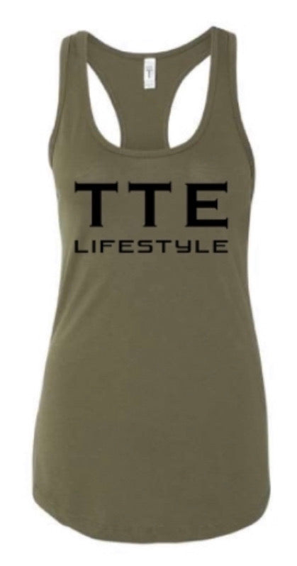 Olive Ladies Branded Tank
